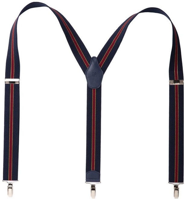 BLANC FLEUR 牛皮紅線基本款吊帶