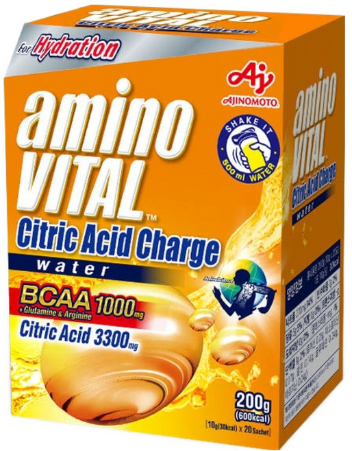 아미노바이탈 구연산워터 20p, 200g, 1개