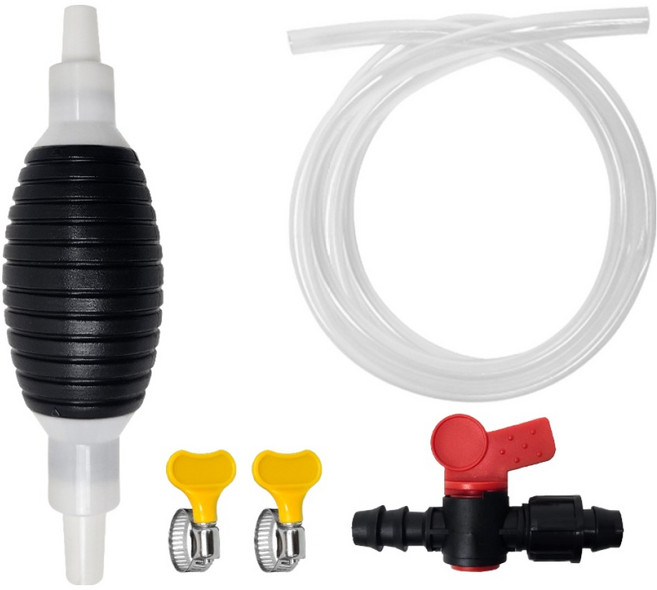 월드크린 자바라 밸브형 수동 오일 펌프 세트 3m, 혼합색상, 1개
