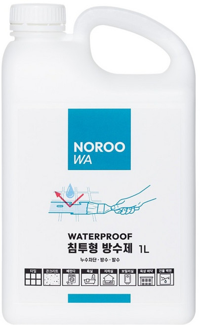 노루페인트 침투형 방수제, 화이트, 1개, 1L