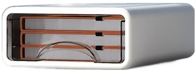 서랍형 사무실 책상 수납 보관함 소형, 퓨어 화이트, 1단