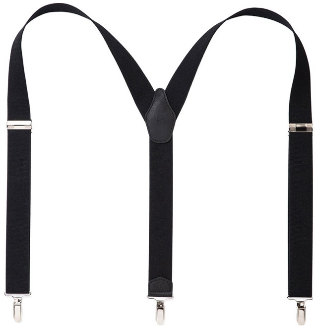 BLANC FLEUR 牛皮簡約素色基本款吊帶