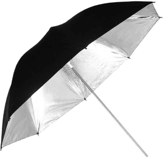 엠브레인 햇빛가림판 촬영우산 84cm, 1개, 흑실버우산