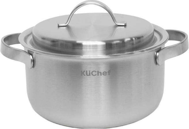 쿠쉐프 인덕션 통5중 스텐 양수냄비, 20cm, 1개
