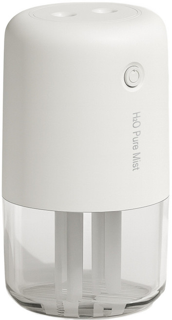 모란카노 듀얼 휴대용 미니 무드등 가습기 + 필터 세트, 화이트, H40B20