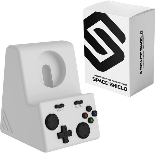 스페이스쉴드 레트로 게임기 실리콘 충전 독 스탠드 거치대, 그레이, 1개