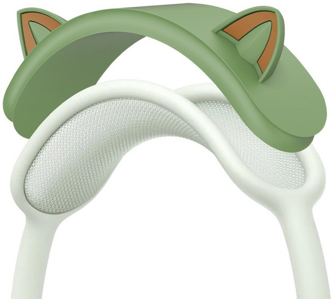 디노 애플 에어맥스 헤드밴드 고양이 커버, 그린, 1개, Airpods max