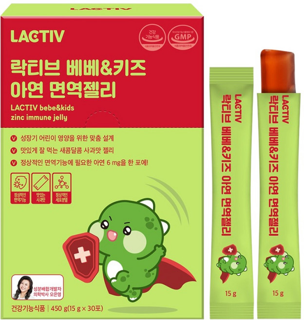 락티브 베베&키즈 아연 면역젤리 450g, 30회분, 1개
