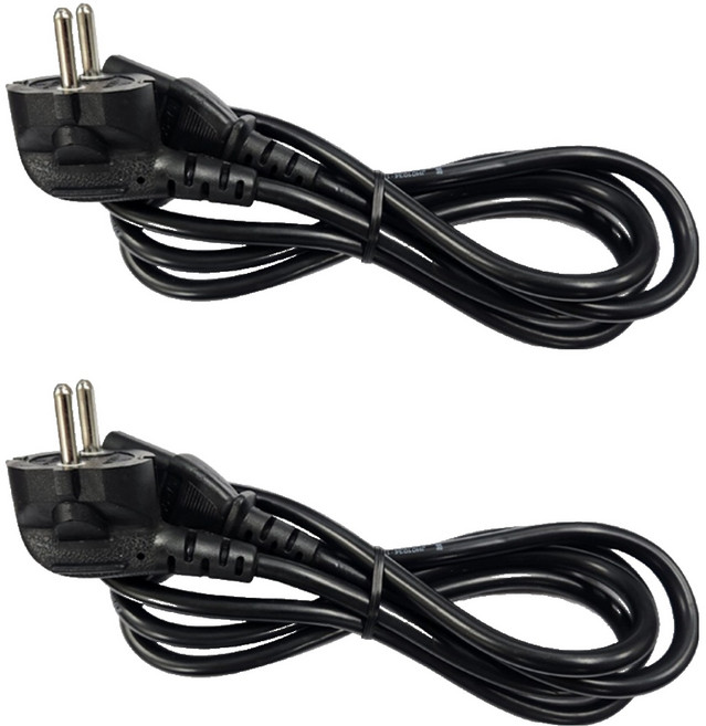 어바이브 국내산 AC코드 220V 10A 0.75SQ 전원케이블 파워코드, 2개, 0.5m