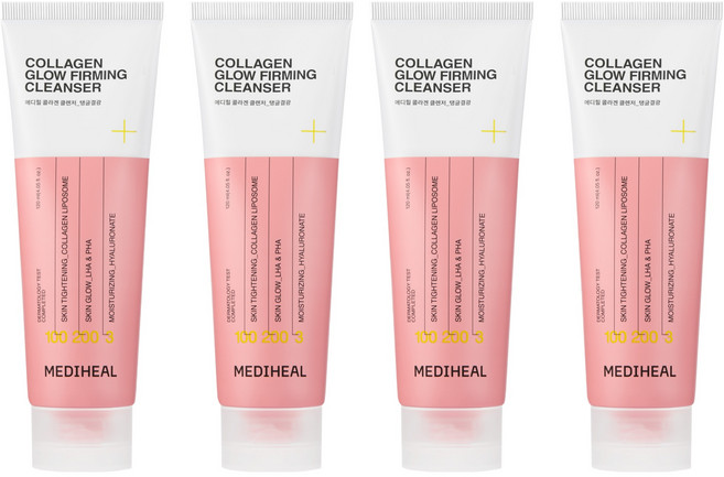 메디힐 콜라겐 탱글결광 클렌징폼, 4개, 120ml