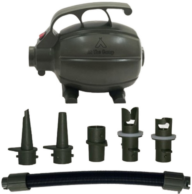 앳더캠프 휴대용 전동 수류탄 에어펌프, 카키, 1개