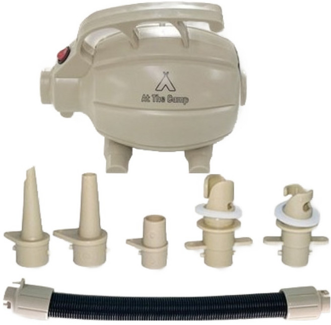 앳더캠프 휴대용 전동 수류탄 에어펌프, NEW 아이보리, 1개