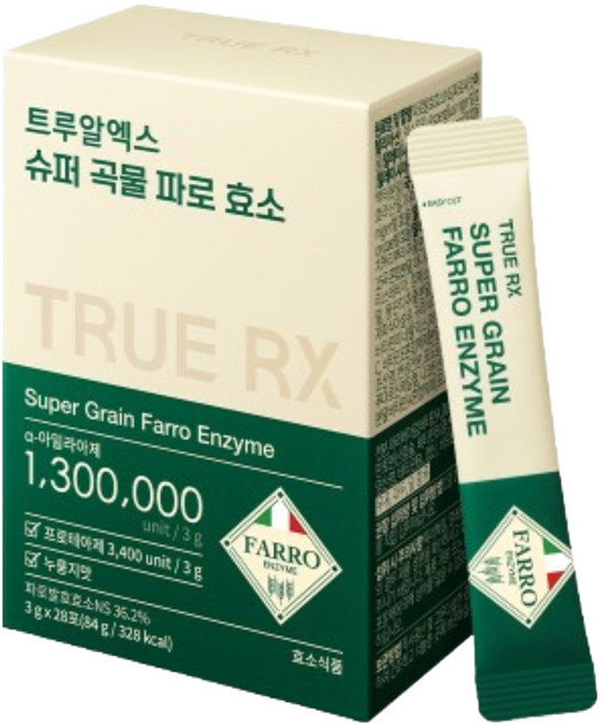 트루알엑스 슈퍼곡물 파로효소 28p, 1개, 84g