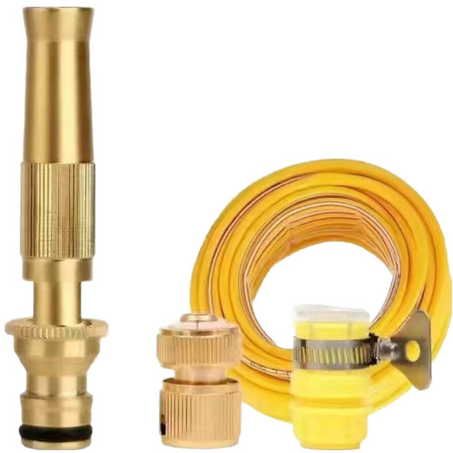 必需Plus 高壓噴射器 園藝洗車用噴槍 10m套組, 黃色, 1套
