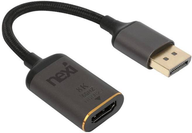 넥시 DP 1.4 to HDMI 2.1 8K 컨버터 NX1337, 1개, NX-DPHD-8K