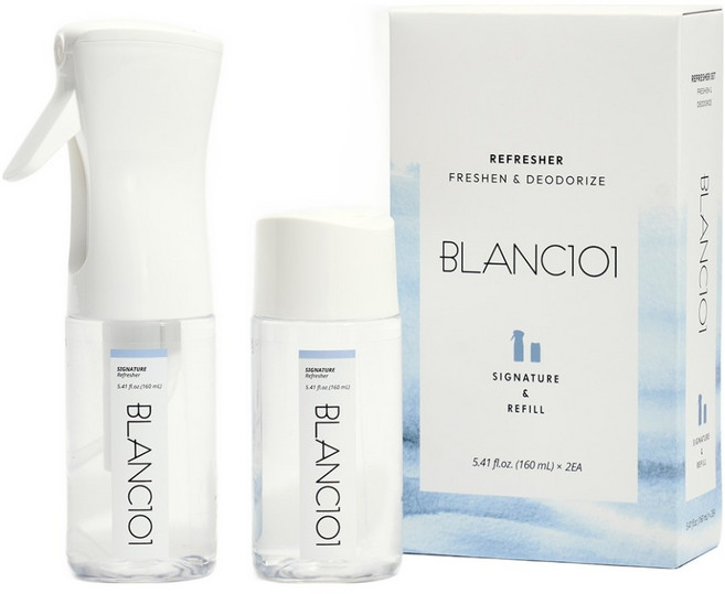 블랑101 리프레셔 시그니처 섬유탈취제 본품 + 리필, 1세트