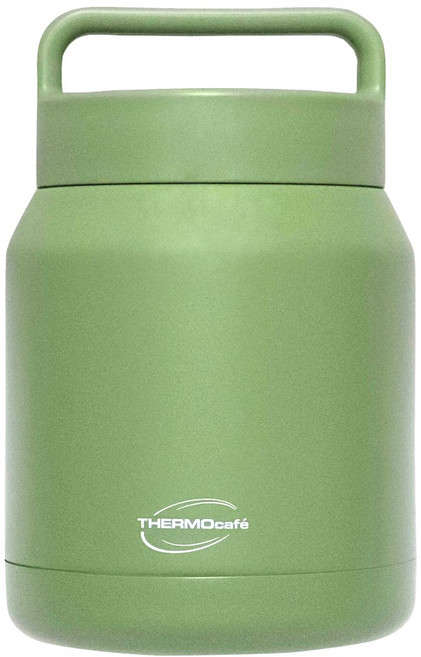 THERMOcafe 凱菲 不鏽鋼真空保溫罐 TCHF-650-GR, 森野綠, 1個, 650ml