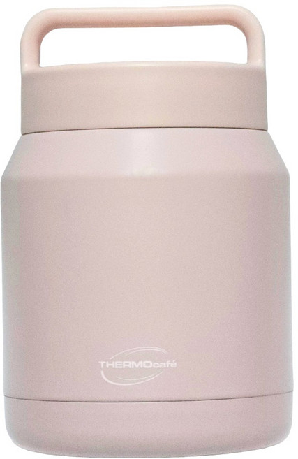 THERMOcafe 凱菲 不鏽鋼真空保溫罐 TCHF-650-PK, 櫻花粉, 1個, 650ml