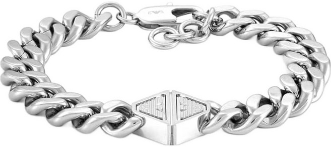 엠포리오아르마니 남성용 로고 체인 팔찌 EGS3132040