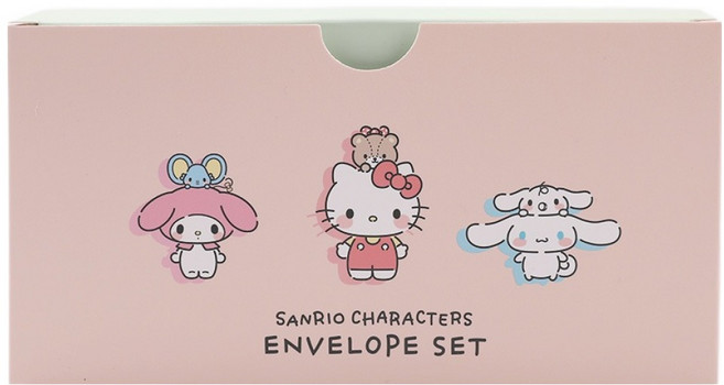 三麗鷗 橫式零用錢信封 9款 x 9入 B組, 混合色, 1套