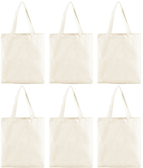 엘쏘 무지 데일리 광목 에코백 6p