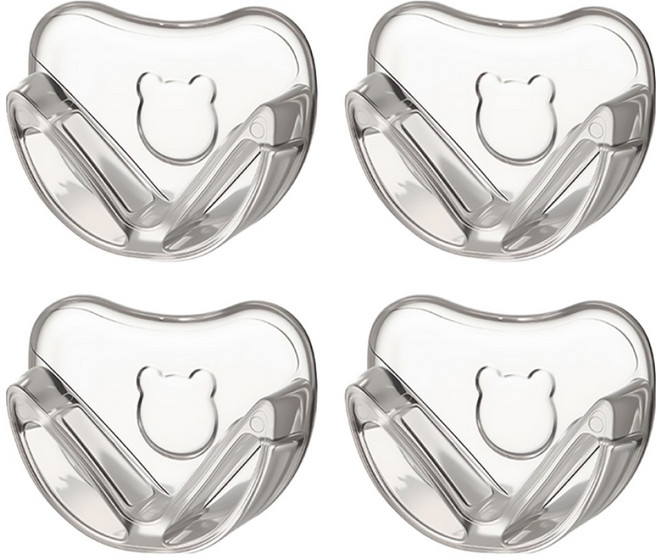 FaSoLa PVC安全保護防撞櫃子 桌角 圓角小熊款, 透明, 4個