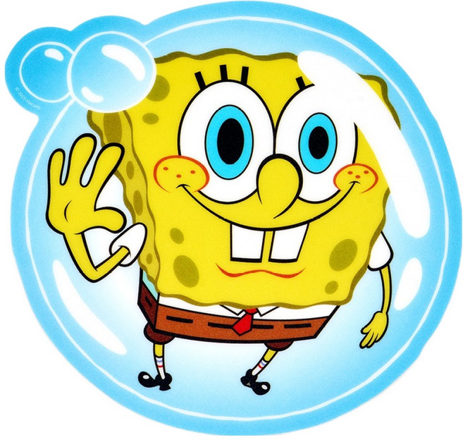 스폰지밥 마우스 패드, 1개