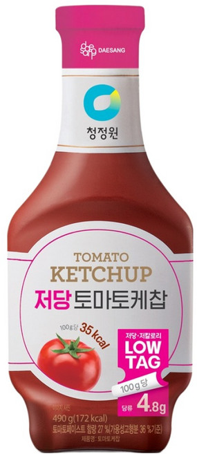 청정원 저당 토마토케찹, 490g, 1개