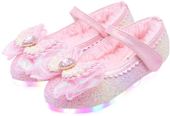 키펀트 트윙클 엔젤 LED 털 구두 WK-39