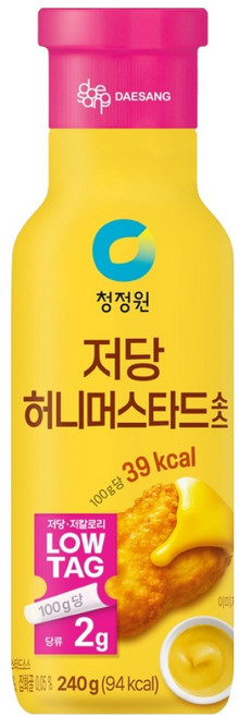 청정원 저당 허니머스타드 소스, 240g