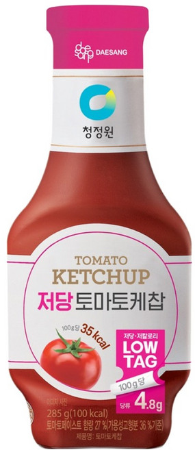 청정원 저당 토마토케찹, 285g, 1개