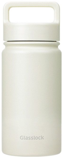 글라스락 스포티 핸들 텀블러, 베이지, 350ml, 1개