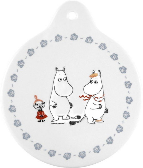 에스엠에프 무민 더키친 도자기 냄비받침, 1개, 화이트