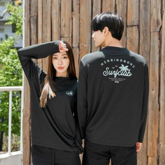 HERRINGBONE apparel 泳衣 長袖泳裝 寬鬆版型 海灘裝 防磨衣 上衣 RF342