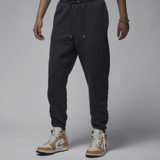 NIKE 耐吉 JORDAN 喬丹 男款文字標誌刷毛長褲 FJ0697-045