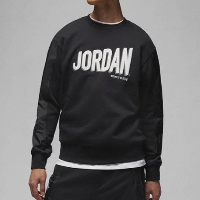 NIKE 耐吉 JORDAN 喬丹 男款 Flight MVP 刷毛圓領運動衫 DV7589-010