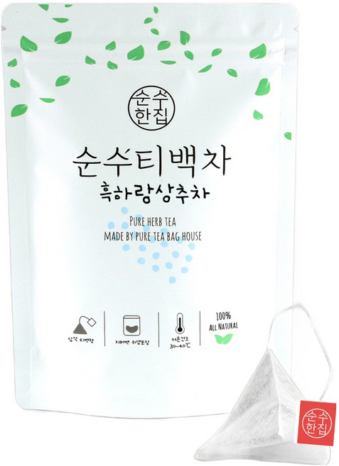 순수한집 국내산 흑하랑상추차 티백, 1.5g, 1개, 10개입