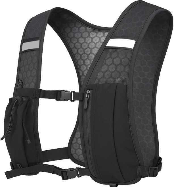 초경량 올인원 러닝조끼, 블랙, 1개