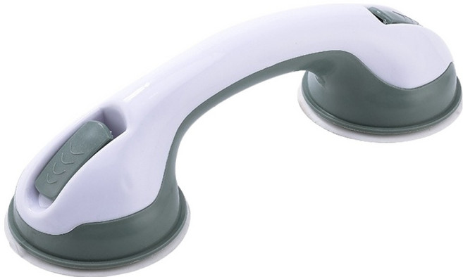 코모스코 간편한 흡착식 욕실 안전 손잡이, 그린, 1개