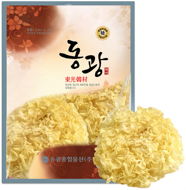 동광한방몰 건조 백목이버섯 은이버섯, 1개, 250g