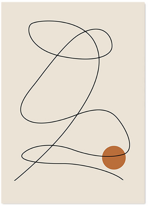 꽁꽁E몰 북유럽 모던 페인팅 코어 캔버스 인테리어 그림 액자 6 그림만