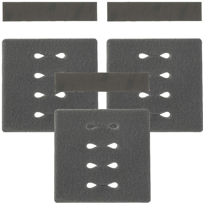 FaSoLa 多功能多孔理線器, 灰色, 3個