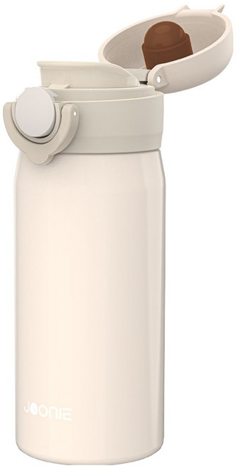 주니 원터치 싱글 텀블러, 베이지, 1개, 350ml