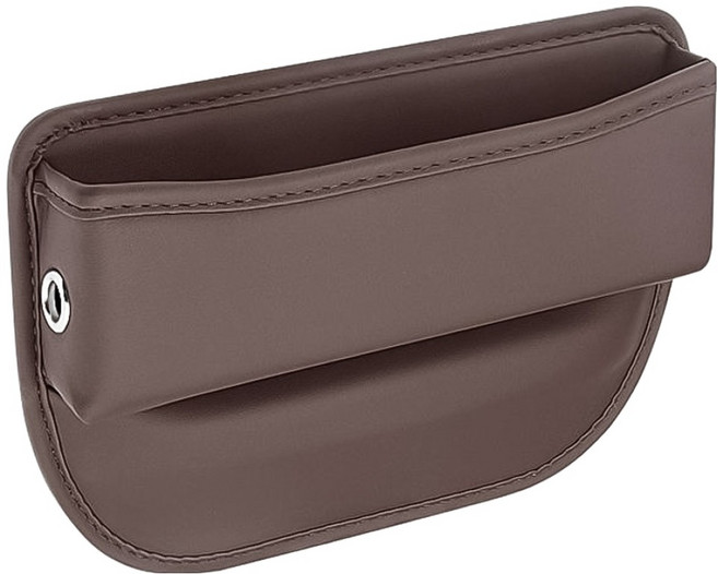 코오미 차량용 틈새 수납 사이드포켓 5W0820, 브라운, 1개