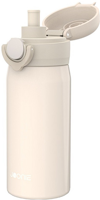 주니 원터치 듀얼 텀블러, 베이지, 1개, 350ml