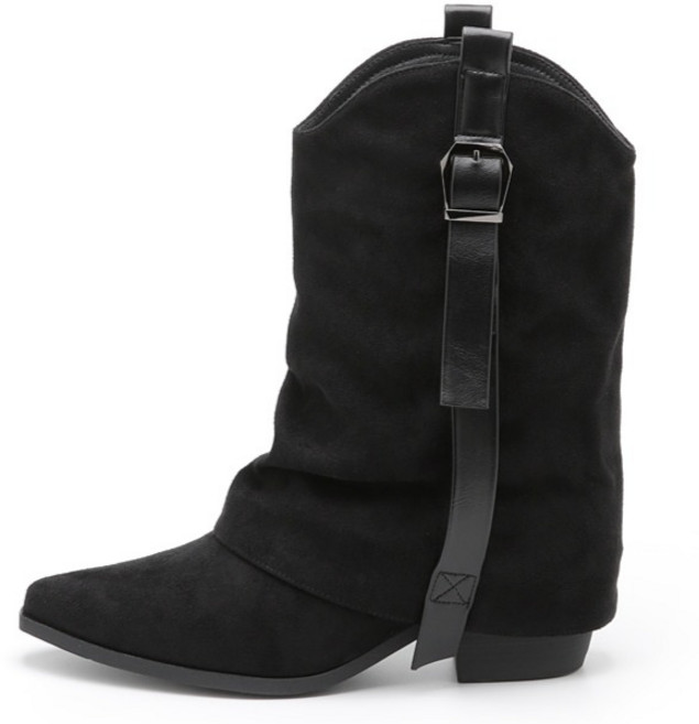 잭앤질 사이드 벨트 하프 부츠 JD5754