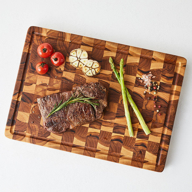 프롬포레스트 엔드그레인 티크 IGT 원목 도마, 1개