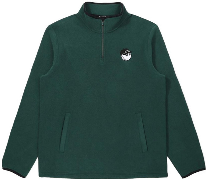 말본 남성용 플리스 하프 집업