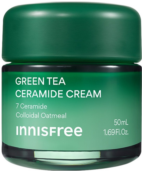 INNISFREE 台灣公司貨 綠茶神經醯胺保濕霜, 1件, 50ml