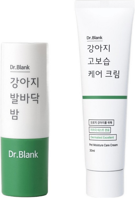 닥터블랭크 강아지 고보습 케어 크림 연고 30ml + 발바닥 밤 세트, 1세트